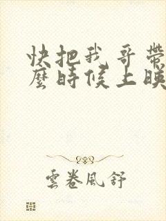 快把我哥带走什么时候上映