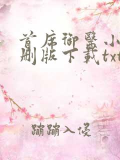 首席御医小说未删版下载txt