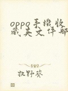 oppo手机收藏夹文件哪里找