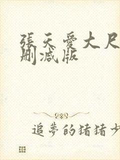 张天爱大尺度未删减版