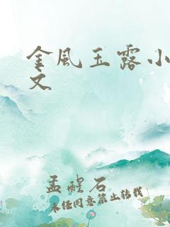 金风玉露小说全文