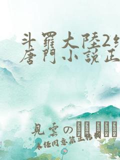 斗罗大陆2绝世唐门小说正版