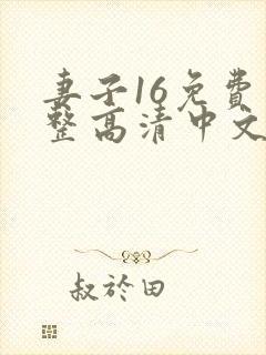 妻子16免费完整高清中文版电视剧