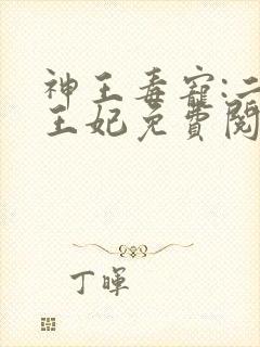 神王毒宠:二嫁王妃免费阅读