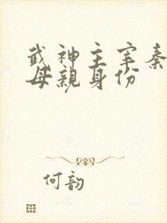 武神主宰秦尘的母亲身份