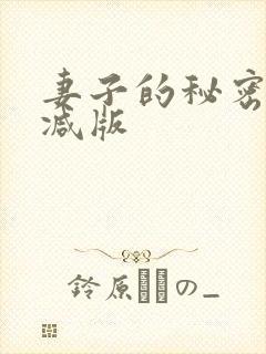 妻子的秘密未删减版