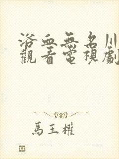 浴血无名川免费观看电视剧