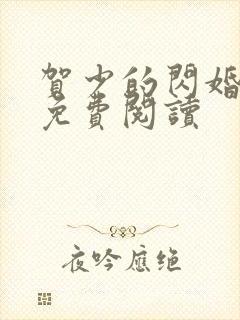 贺少的闪婚暖妻免费阅读