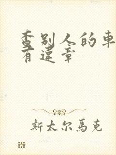 查别人的车有没有违章