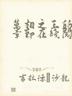 万相之王的最新章节在线阅读