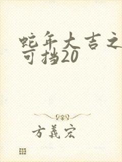 蛇年大吉之婚不可挡20