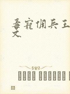 毒宠佣兵王妃全文