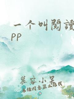 一个叫阅读的app