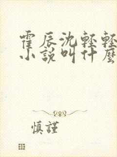 霍辰沈轻轻许安小说叫什么名字