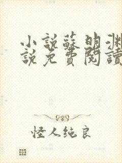 小说苏明渊的小说免费阅读无弹窗