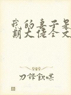 我的妻子是大乘期大佬全文阅读