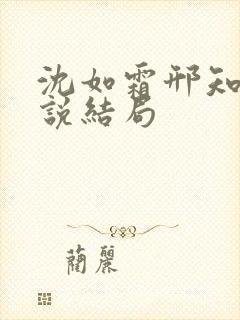 沈如霜邢知衍小说结局