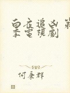 白夜追凶 第一季电视剧