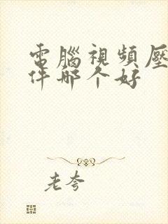 电脑视频压缩软件哪个好