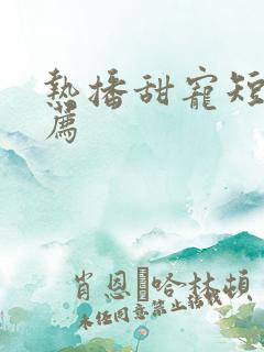 热播甜宠短剧推荐