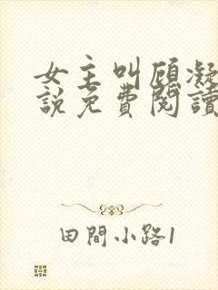 女主叫顾凝的小说免费阅读