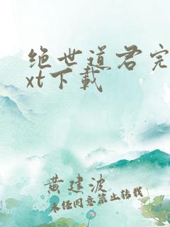 绝世道君完整txt下载