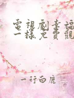 电视剧幸福像花一样免费观看