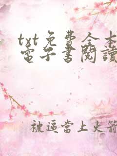 txt免费全本电子书阅读器