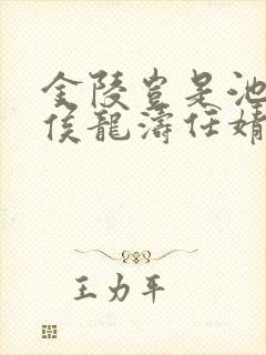 金陵岂是池中物侯龙涛任婧