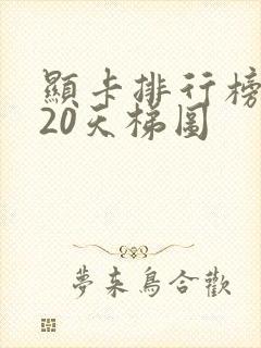 显卡排行榜2020天梯图