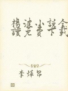 杨波小说全文阅读免费下载无弹窗