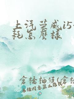 上汽荣威i5油耗怎么样