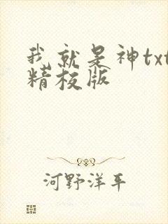 我就是神txt精校版