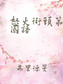 怒火街头第一部国语