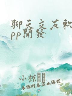 聊天交友软件app开发