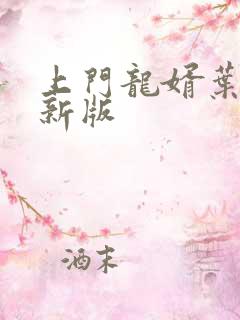 上门龙婿叶辰最新版