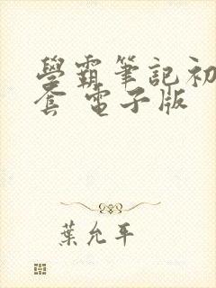 学霸笔记初中全套 电子版