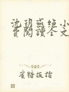 沈玥燕绝小说免费阅读全文最新章节