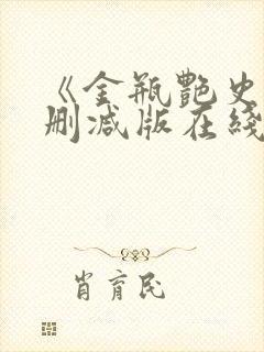 《金瓶艳史》无删减版在线