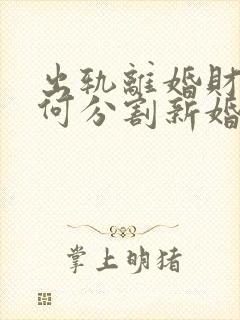 出轨离婚财产如何分割新婚姻法2023