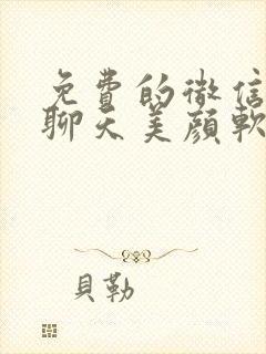 免费的微信视频聊天美颜软件