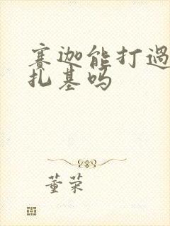 赛迦能打过黑暗扎基吗