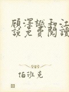 顾泽樾和江茗小说免费阅读