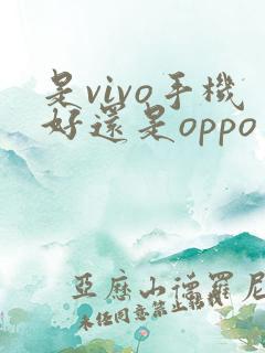 是vivo手机好还是oppo手机好