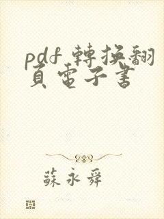 pdf 转换翻页电子书