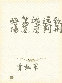 醉驾逃逸致人重伤怎么判刑