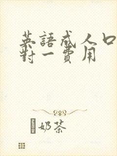 英语成人口语一对一费用