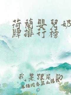 荷兰婴儿奶粉品牌排行榜