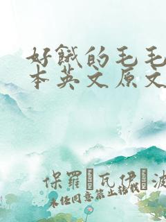 好饿的毛毛虫绘本英文原文