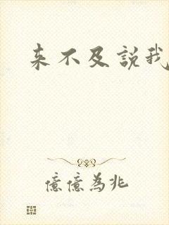 来不及说我爱你